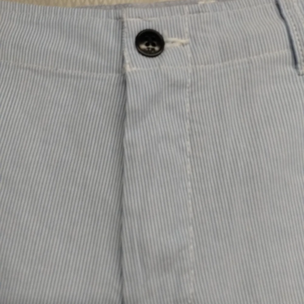 Men's Tommy Hilfiger Classic Fit Shorts,  32,  White & Blue strip,  pre-…